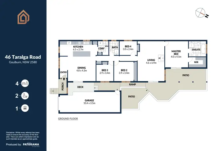 Floorplan of Homely house listing, 46 Taralga Road, Goulburn NSW 2580