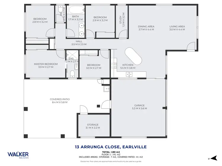 Floorplan of Homely house listing, 13 Arrunga Close, Woree QLD 4868