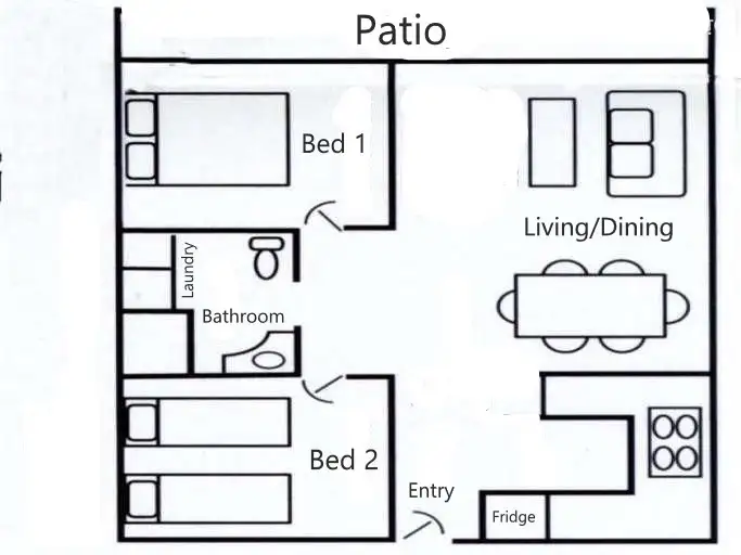 Floorplan of Homely unit listing, 11/11-15 Port Douglas Road (Sands Resort), Port Douglas QLD 4877