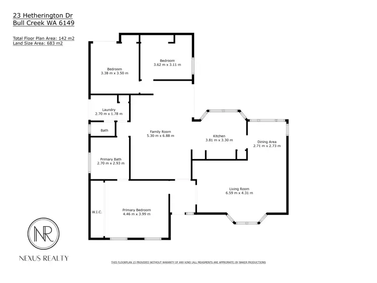 Floorplan of Homely house listing, 23 Hetherington Drive, Bull Creek WA 6149