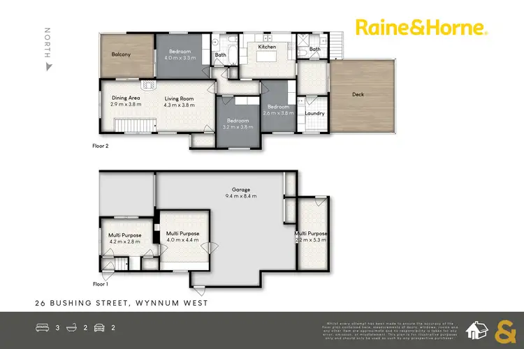 Floorplan of Homely house listing, 26 Bushing Street, Wynnum West QLD 4178