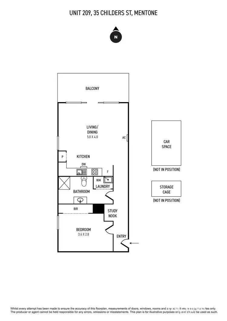 Floorplan of Homely apartment listing, 209/35 Childers Street, Mentone VIC 3194