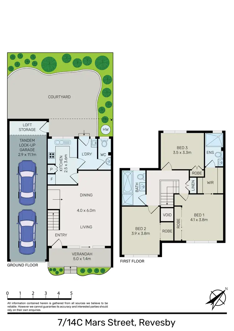 Floorplan of Homely townhouse listing, 7/14C Mars Street, Revesby NSW 2212