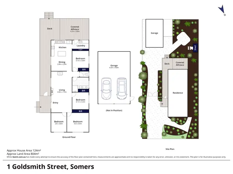 Floorplan of Homely house listing, 1 Goldsmith Street, Somers VIC 3927