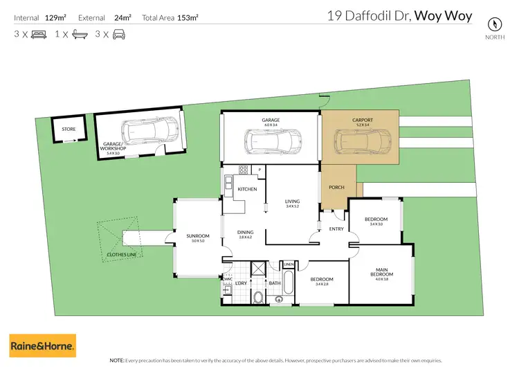 Floorplan of Homely house listing, 19 Daffodil Drive, Woy Woy NSW 2256