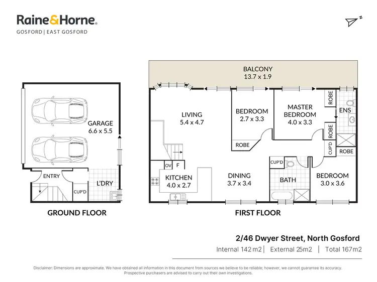 Floorplan of Homely townhouse listing, 2/46 Dwyer Street, North Gosford NSW 2250