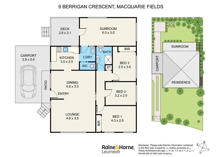 Floorplan of Homely house listing, 9 Berrigan Crescent, Macquarie Fields NSW 2564