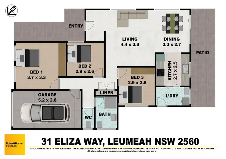 Floorplan of Homely house listing, 31 Eliza Way, Leumeah NSW 2560