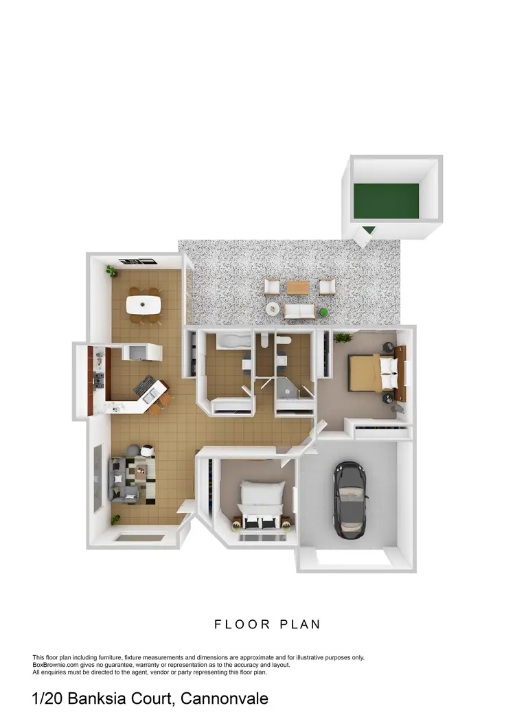 Floorplan of Homely house listing, 1/20 Banksia Court, Cannonvale QLD 4802