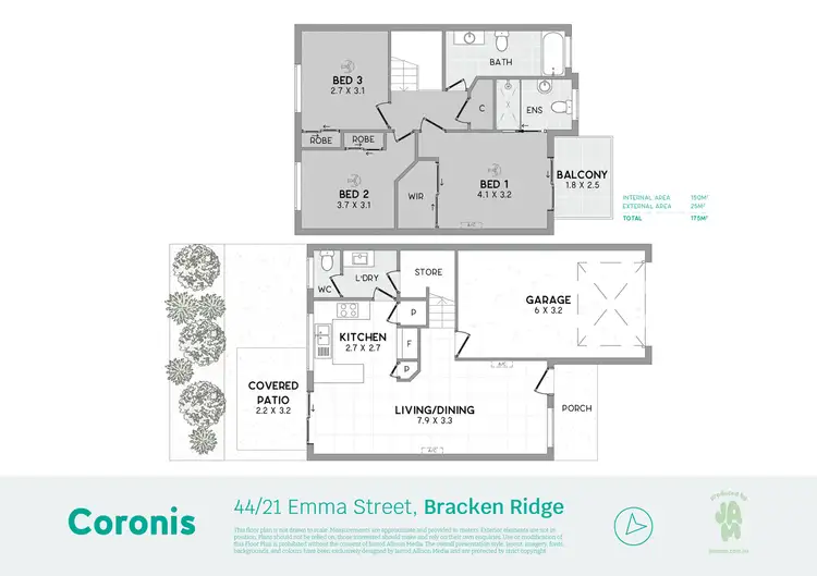 Floorplan of Homely townhouse listing, 44/21 Emma Street, Bracken Ridge QLD 4017