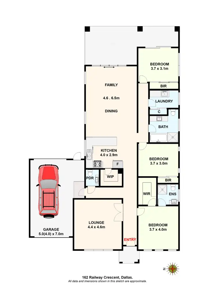 Floorplan of Homely house listing, 162 Railway Crescent, Dallas VIC 3047