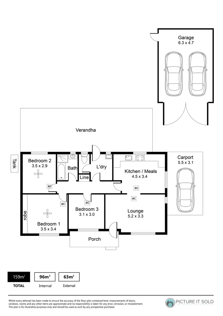 Floorplan of Homely house listing, 3 Preston Street, Elizabeth Downs SA 5113