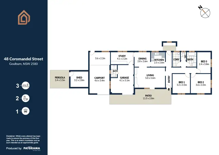 Floorplan of Homely house listing, 48 Coromandel Street, Goulburn NSW 2580