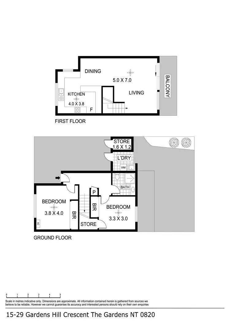 Floorplan of Homely townhouse listing, 15/29 Gardens Hill Crescent, The Gardens NT 820
