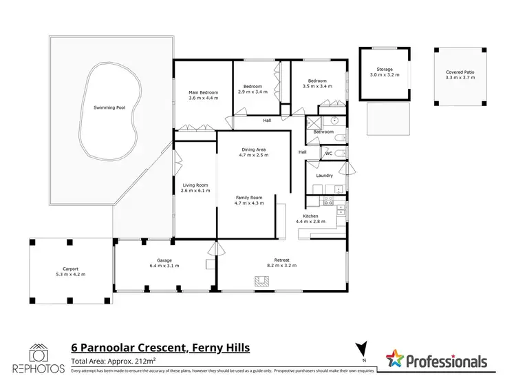 Floorplan of Homely house listing, 6 Parnoolar Crescent, Ferny Hills QLD 4055