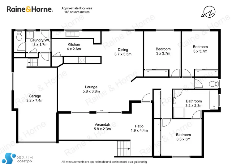 Floorplan of Homely semi-detached listing, 5A Eric Fenning Drive, Surf Beach NSW 2536