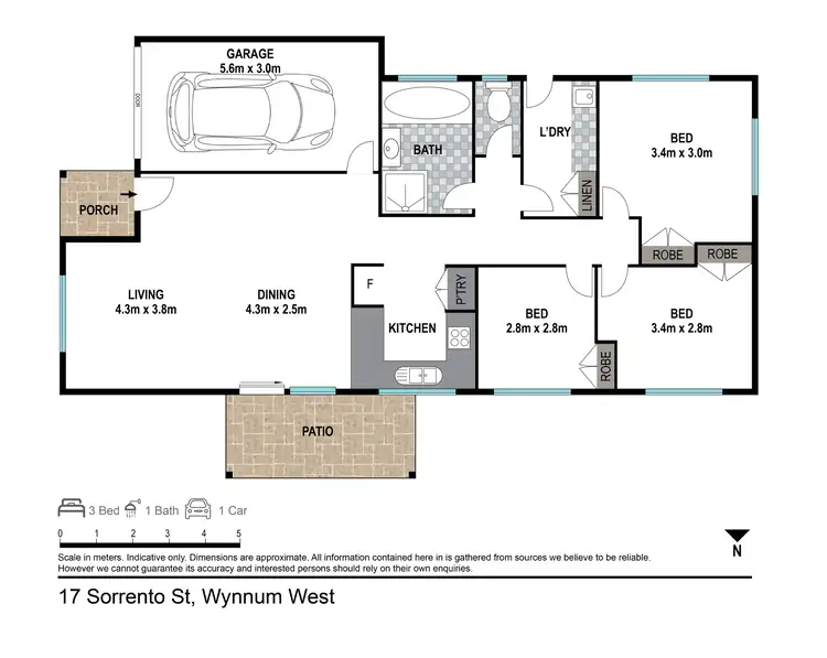 Floorplan of Homely house listing, 17 Sorrento St, Wynnum West QLD 4178