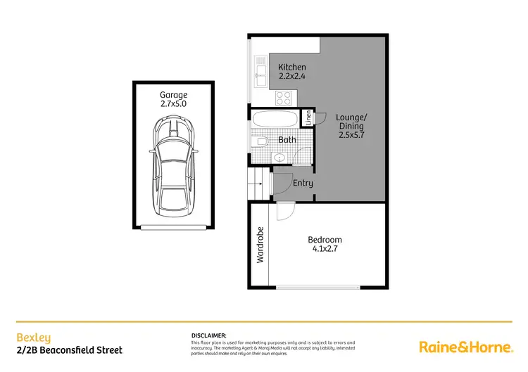 Floorplan of Homely unit listing, 2/2B Beaconsfield Street, Bexley NSW 2207