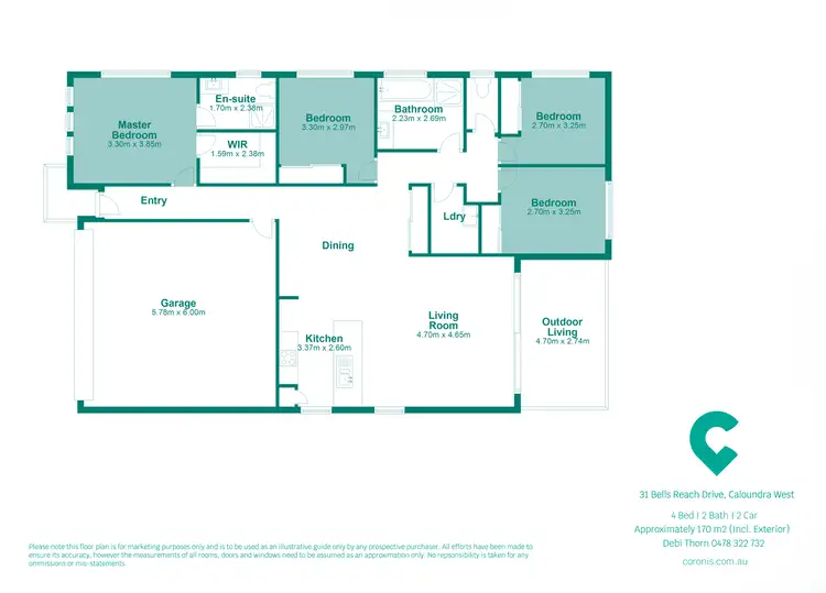 Floorplan of Homely house listing, 31 Bells Reach Drive, Caloundra West QLD 4551