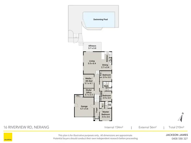 Floorplan of Homely house listing, 16 Riverview Road, Nerang QLD 4211