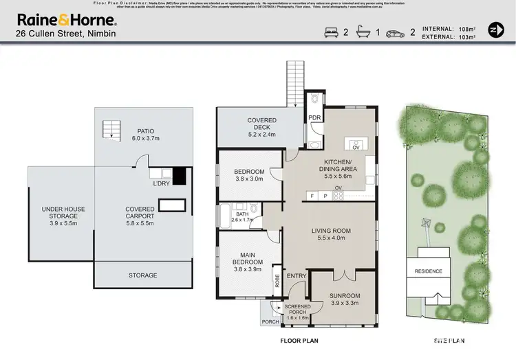 Floorplan of Homely house listing, 26 Cullen Street, Nimbin NSW 2480