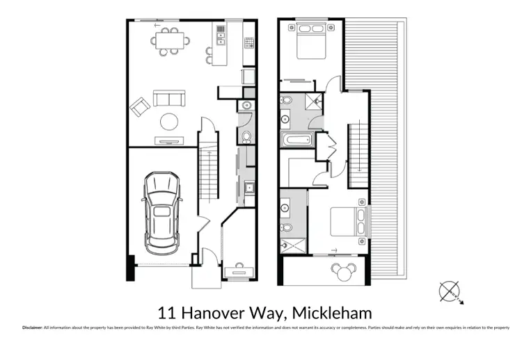 Floorplan of Homely townhouse listing, 11 Hanover Way, Mickleham VIC 3064
