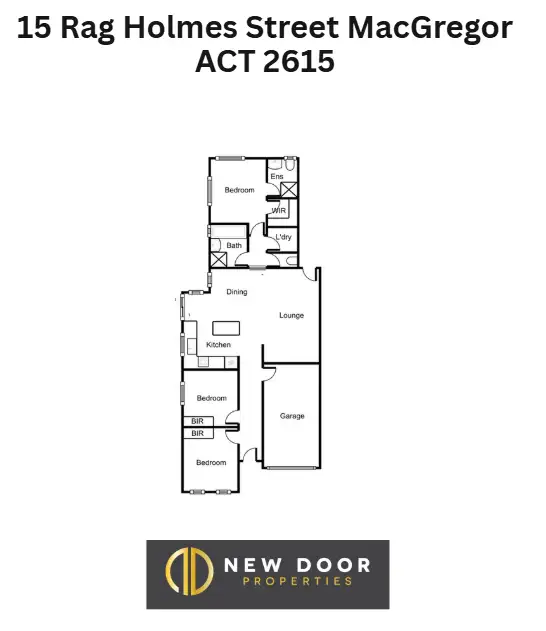 Floorplan of Homely house listing, 15 Rag Holmes Street, Macgregor ACT 2615