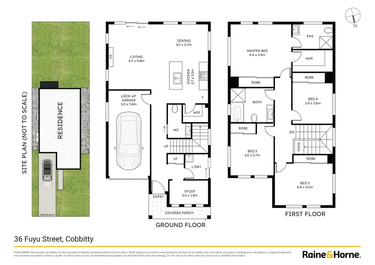 Floorplan of Homely house listing, 36 Fuyu St, Cobbitty NSW 2570