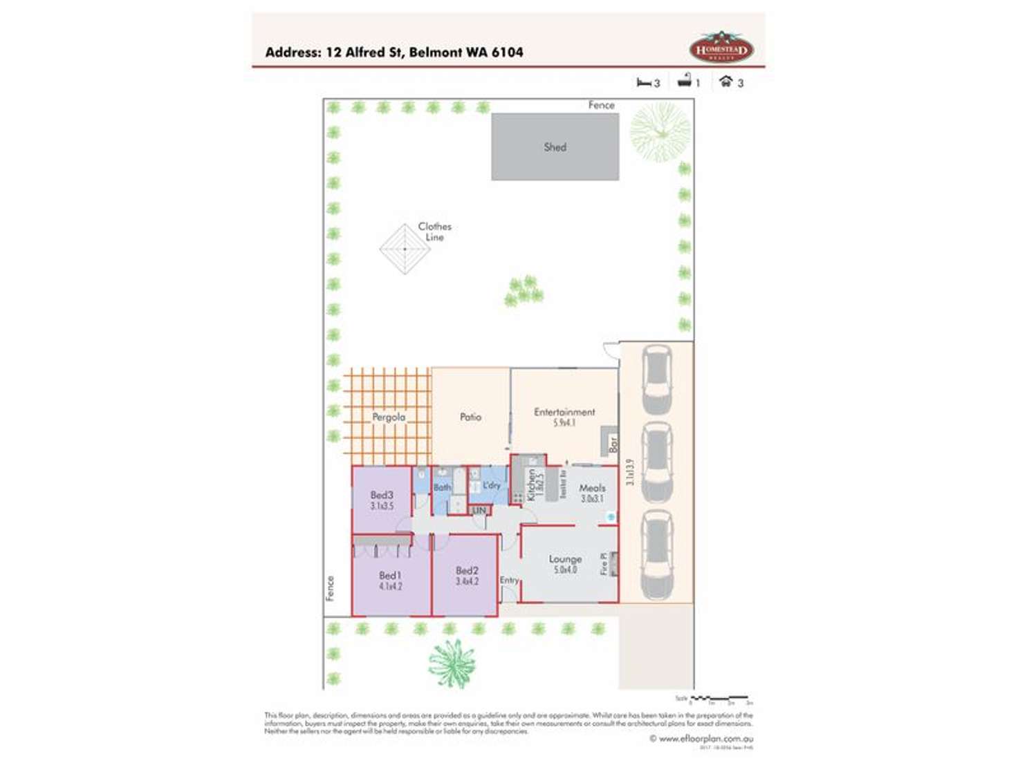 Floorplan of Homely house listing, 12 Alfred Street, Belmont WA 6104