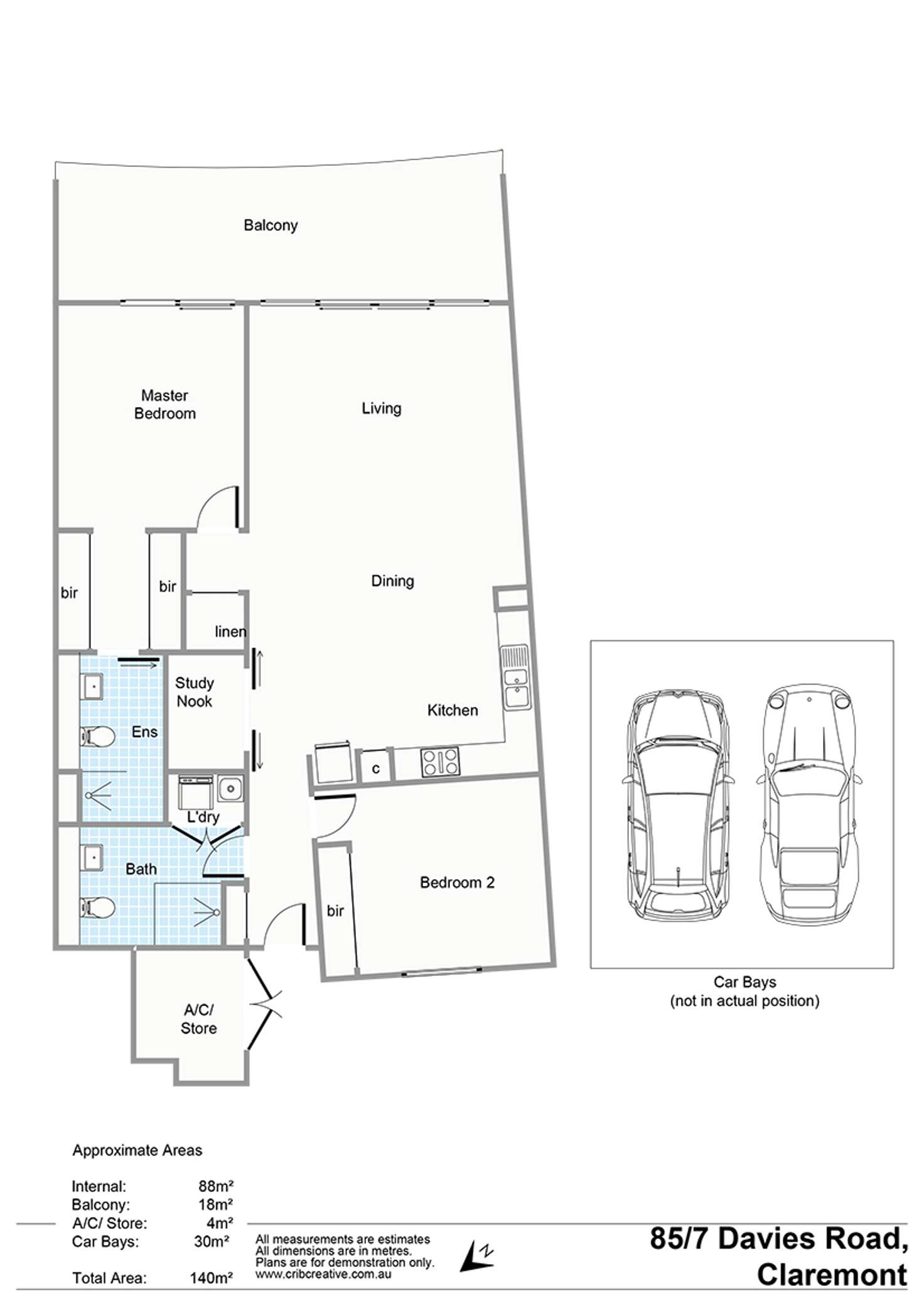 Floorplan of Homely apartment listing, 85/7 Davies Road, Claremont WA 6010