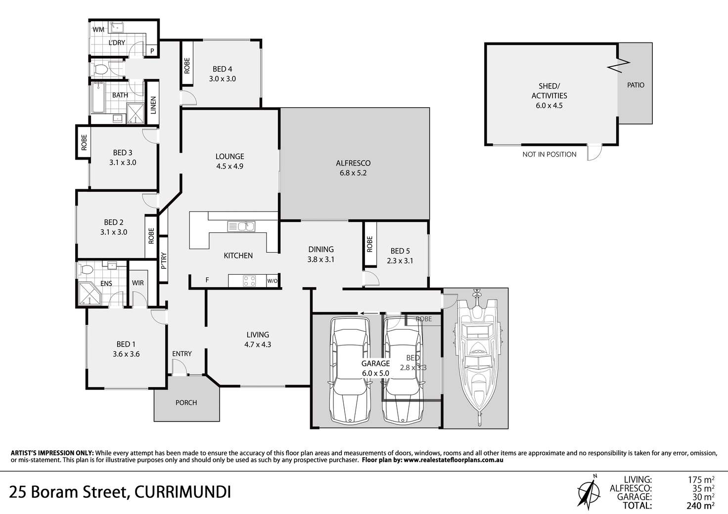 Floorplan of Homely house listing, 25 Boram Street, Currimundi QLD 4551