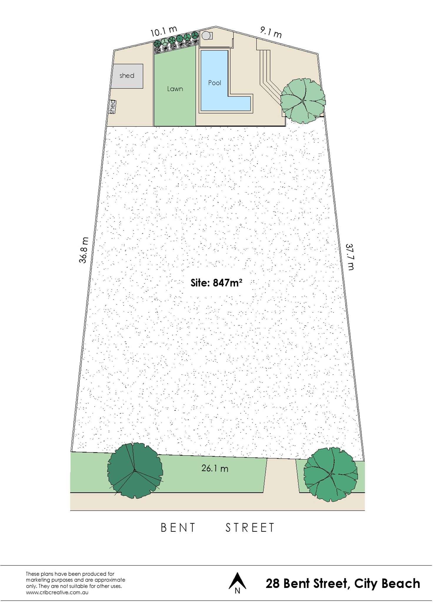 Floorplan of Homely residentialLand listing, 28 Bent Street, City Beach WA 6015
