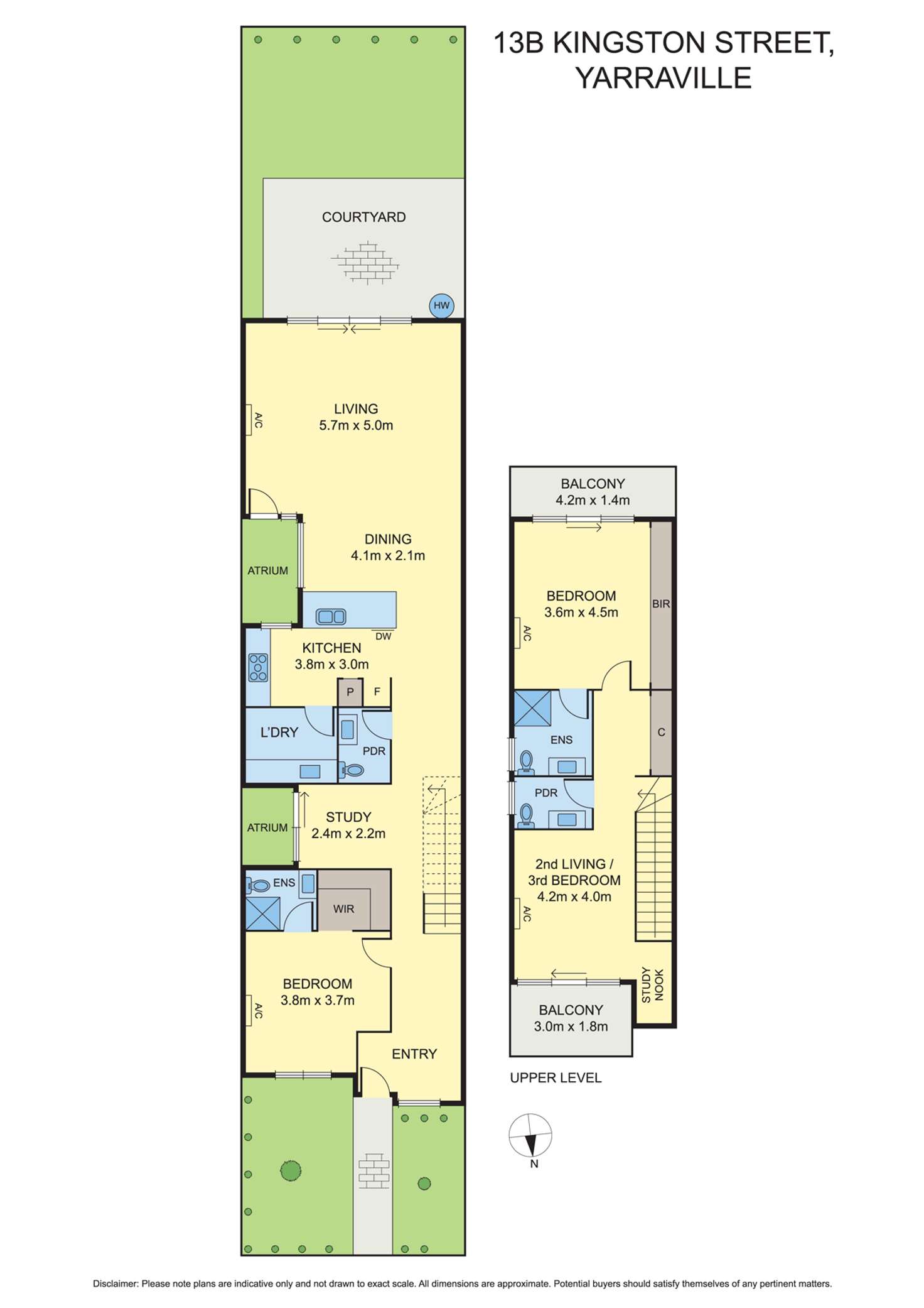 Floorplan of Homely house listing, 13B Kingston Street, Yarraville VIC 3013