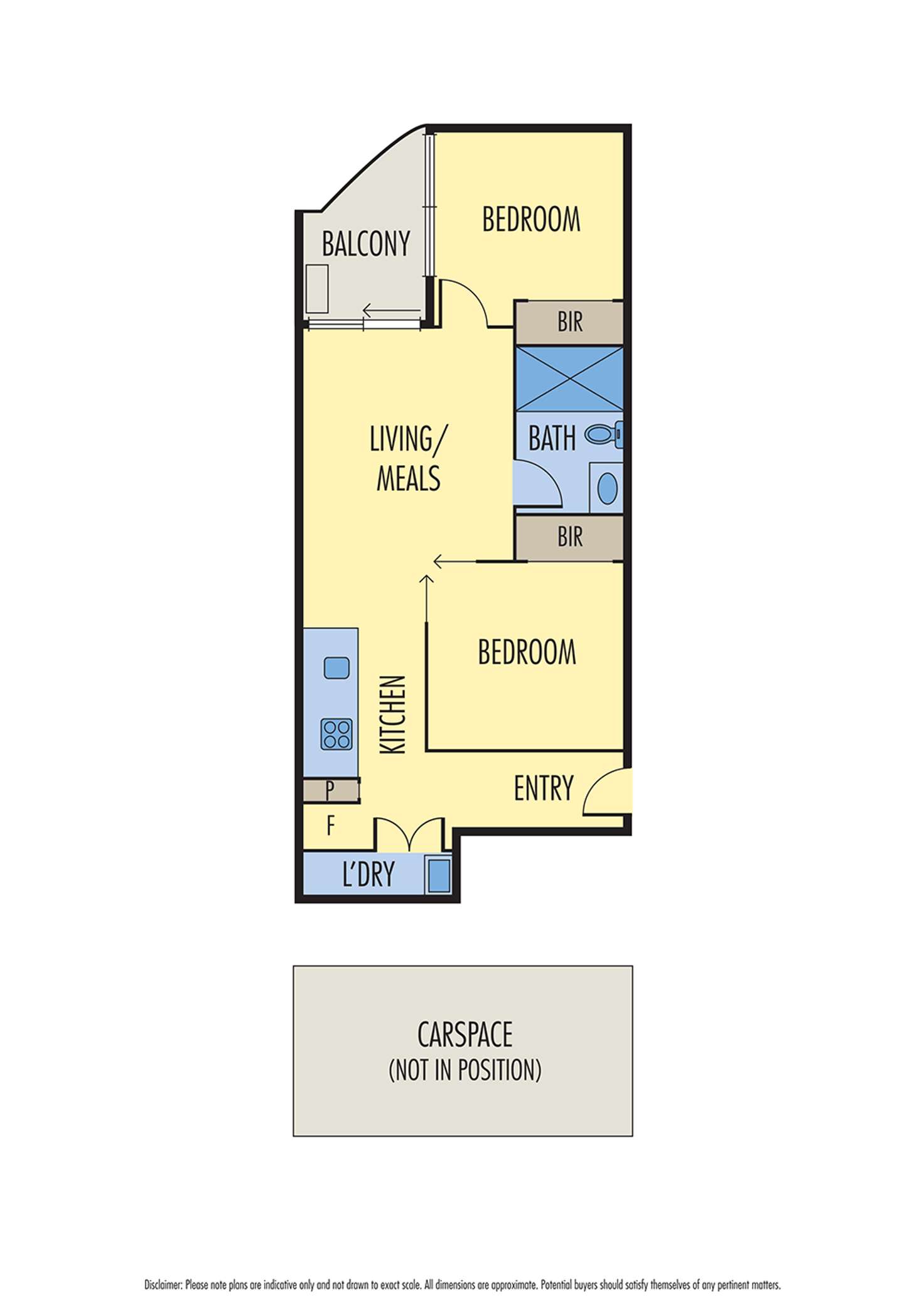 Floorplan of Homely apartment listing, 102/338 Kings Way, South Melbourne VIC 3205