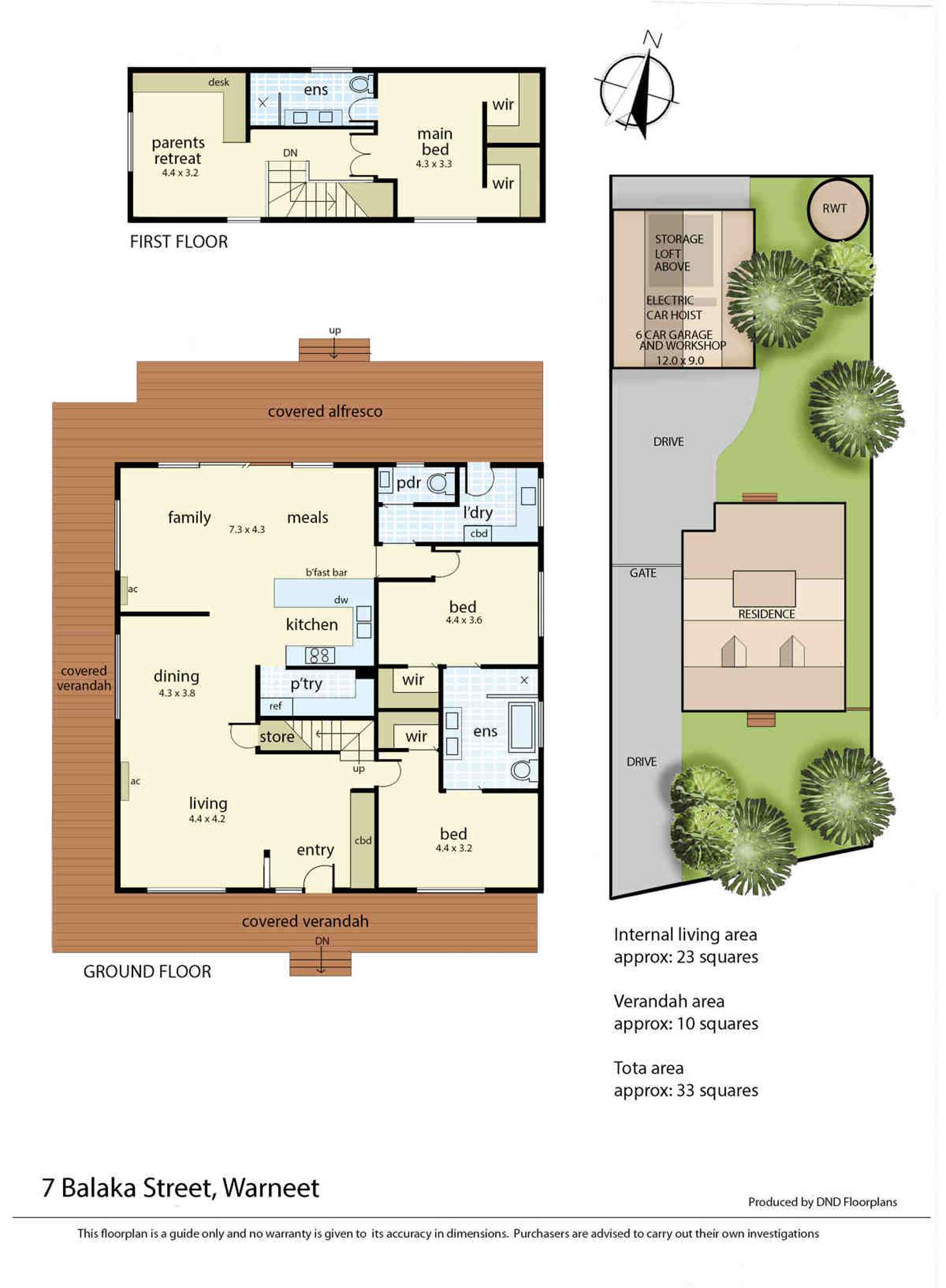 Floorplan of Homely house listing, 7 Balaka Street, Warneet VIC 3980