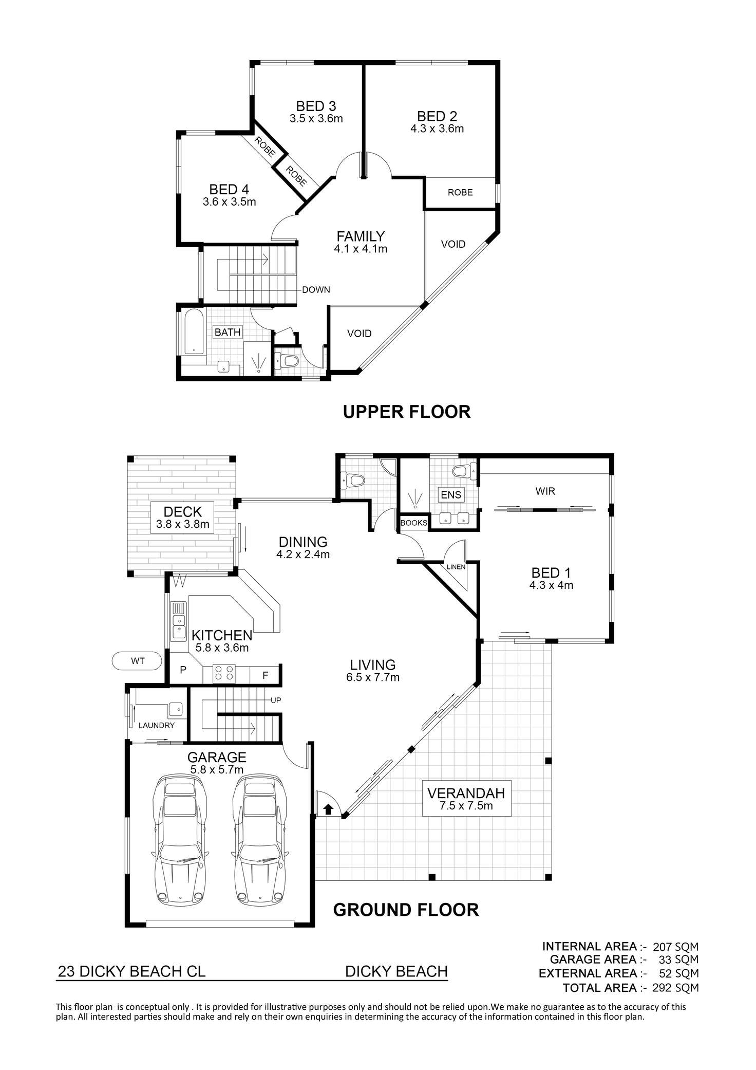 Floorplan of Homely house listing, 23 Dicky Beach Close, Dicky Beach QLD 4551