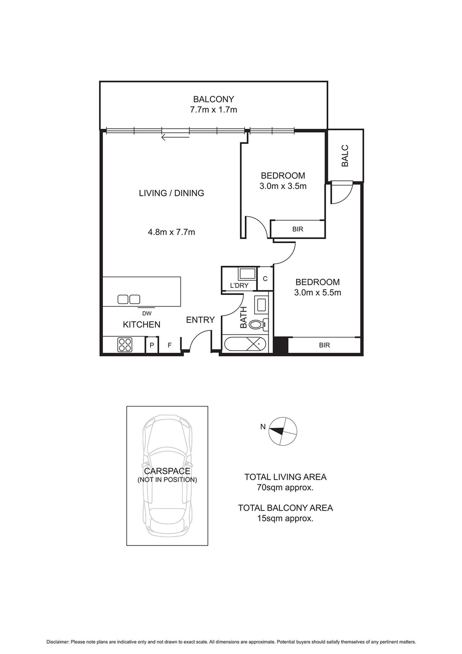Floorplan of Homely apartment listing, 1205/55 Queens Road, Melbourne VIC 3004