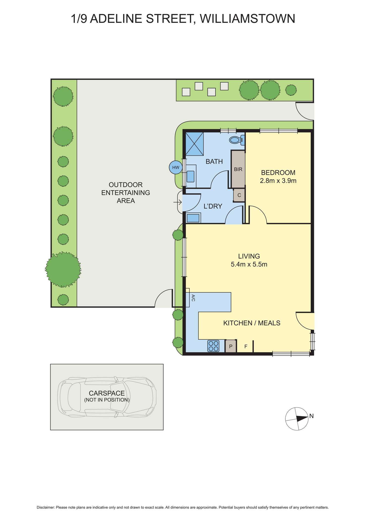 Floorplan of Homely house listing, 1/9 Adeline Street, Williamstown VIC 3016