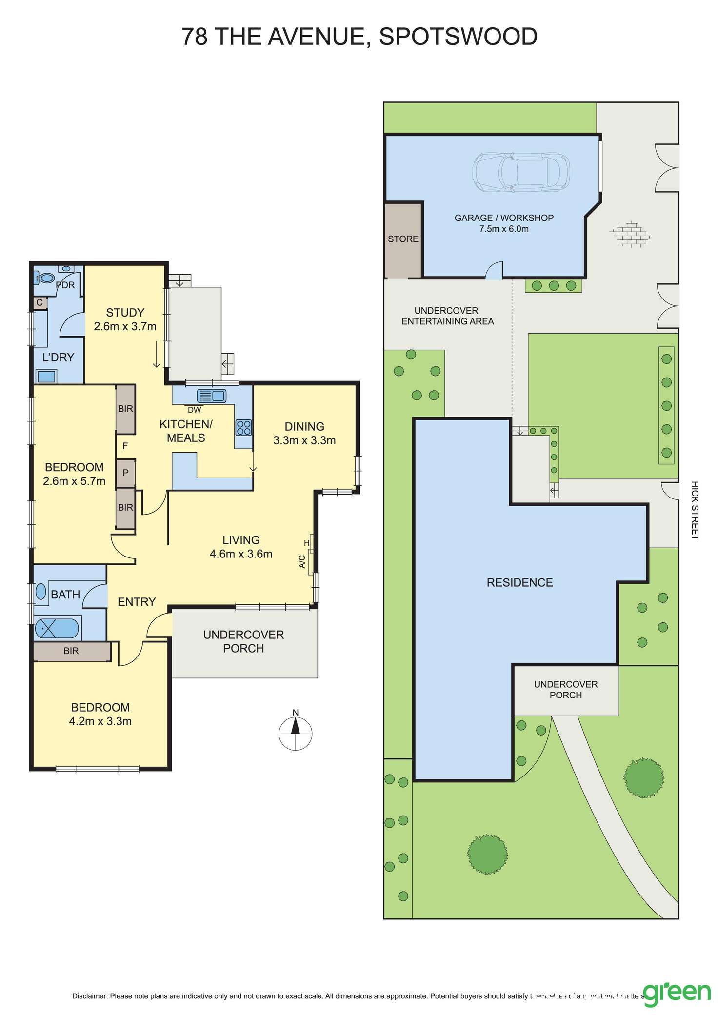 Floorplan of Homely house listing, 78 The Avenue, Spotswood VIC 3015