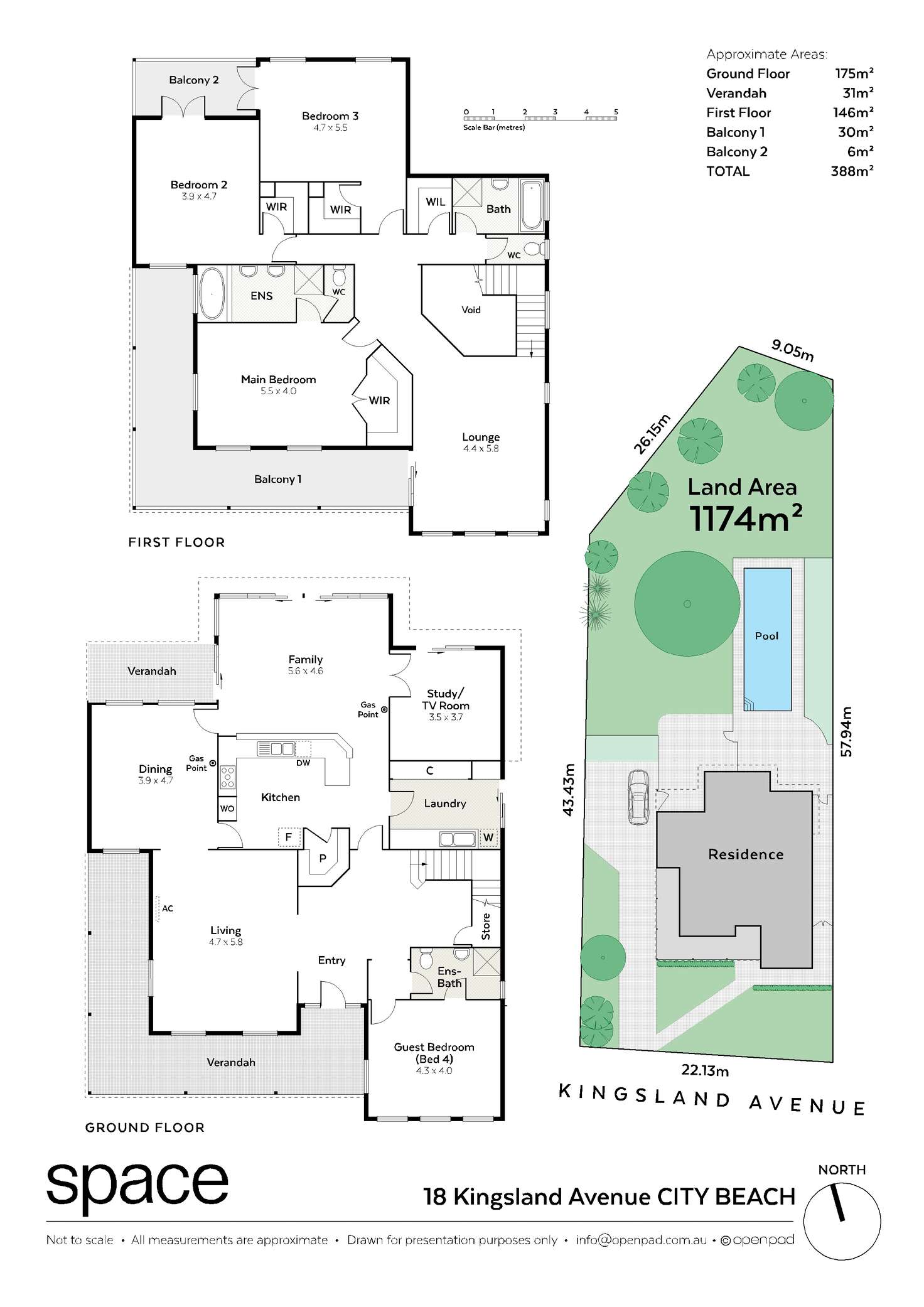 Floorplan of Homely house listing, 18 Kingsland Avenue, City Beach WA 6015