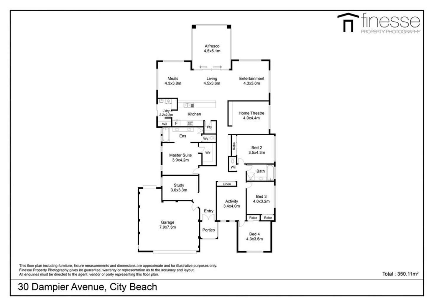 Floorplan of Homely house listing, 30 Dampier Avenue, City Beach WA 6015