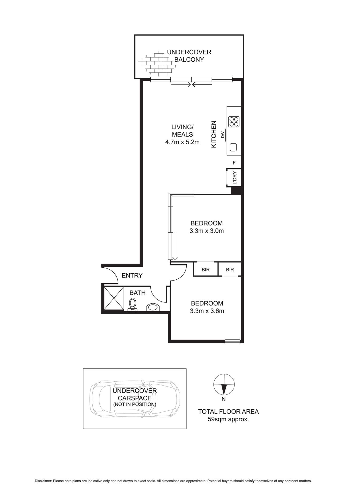 Floorplan of Homely apartment listing, 103/87-89 Dundas Place, Albert Park VIC 3206