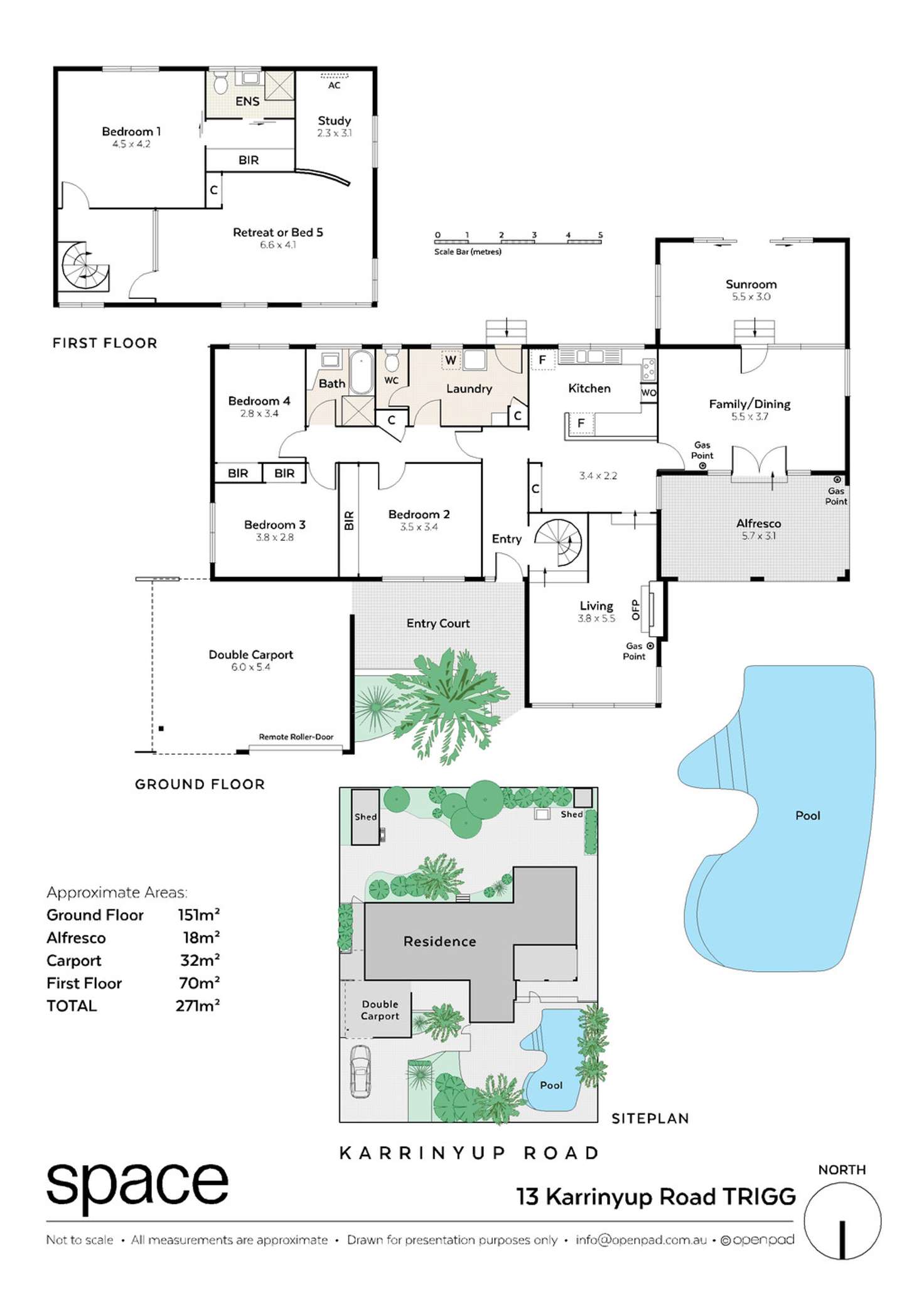 Floorplan of Homely house listing, 13 Karrinyup Road, Trigg WA 6029