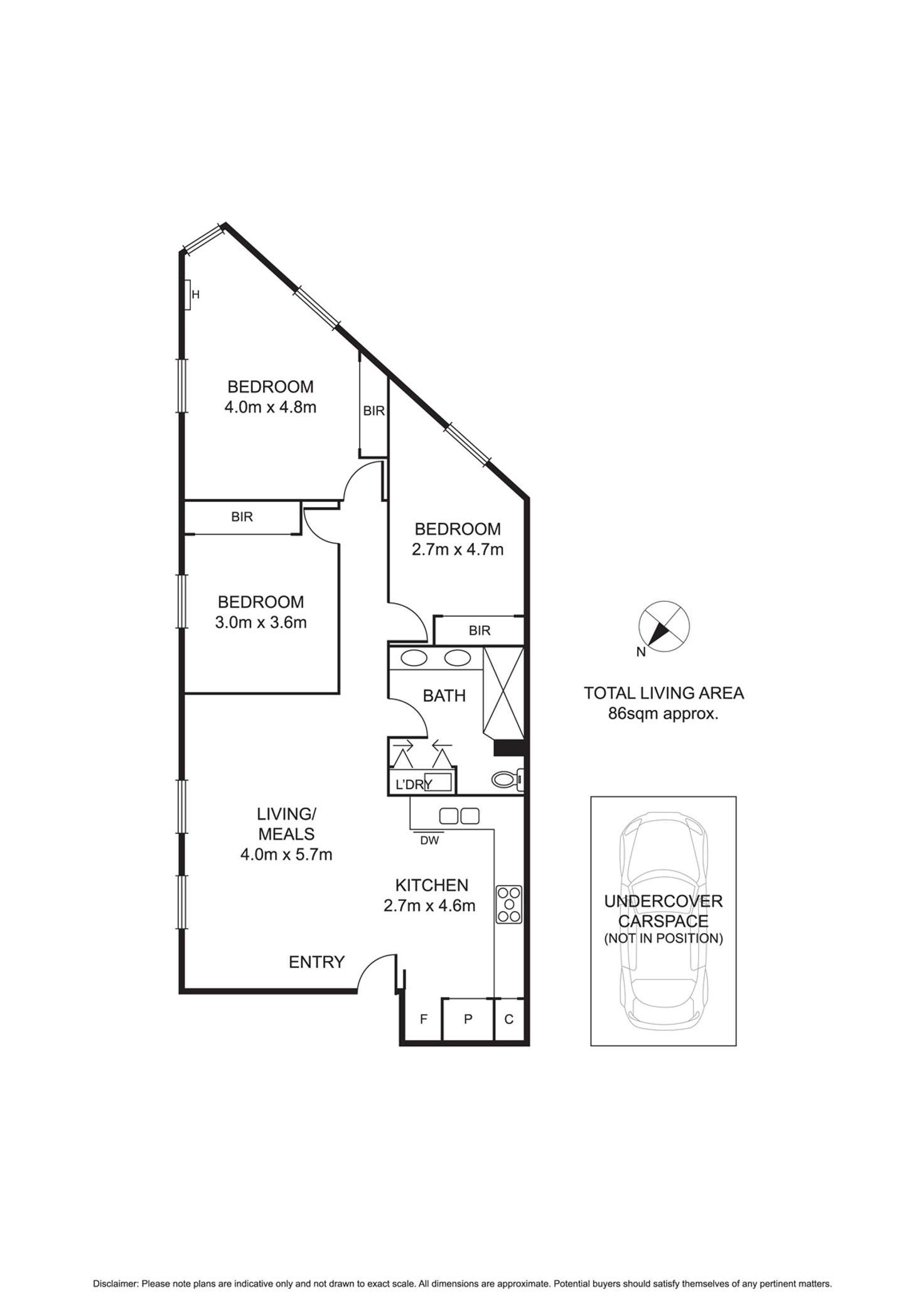 Floorplan of Homely apartment listing, 1/104 Coventry Street, Southbank VIC 3006