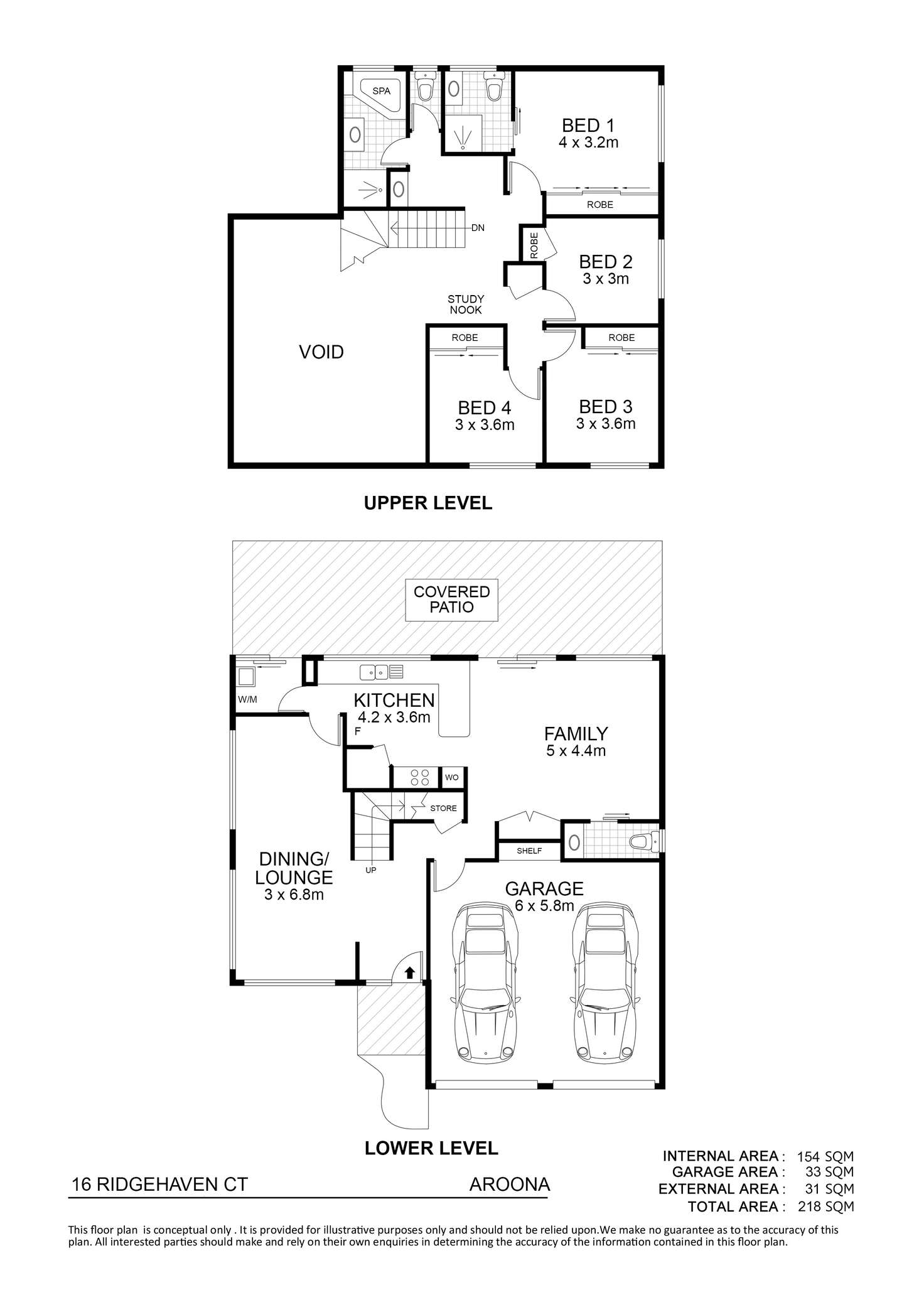 Floorplan of Homely house listing, 16 Ridgehaven Court, Aroona QLD 4551