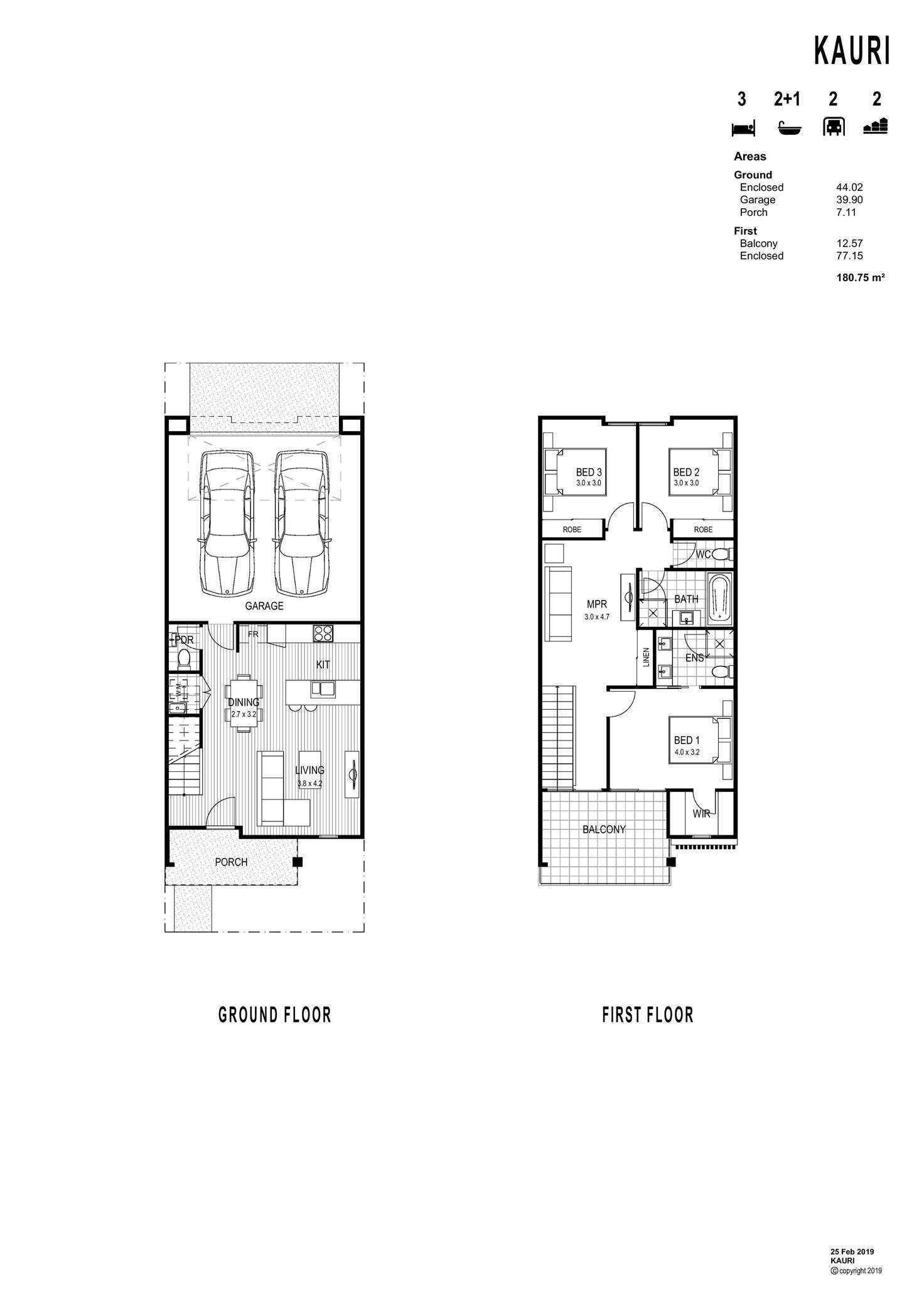 Floorplan of Homely townhouse listing, 33/1531 Ballarto Road, Clyde VIC 3978