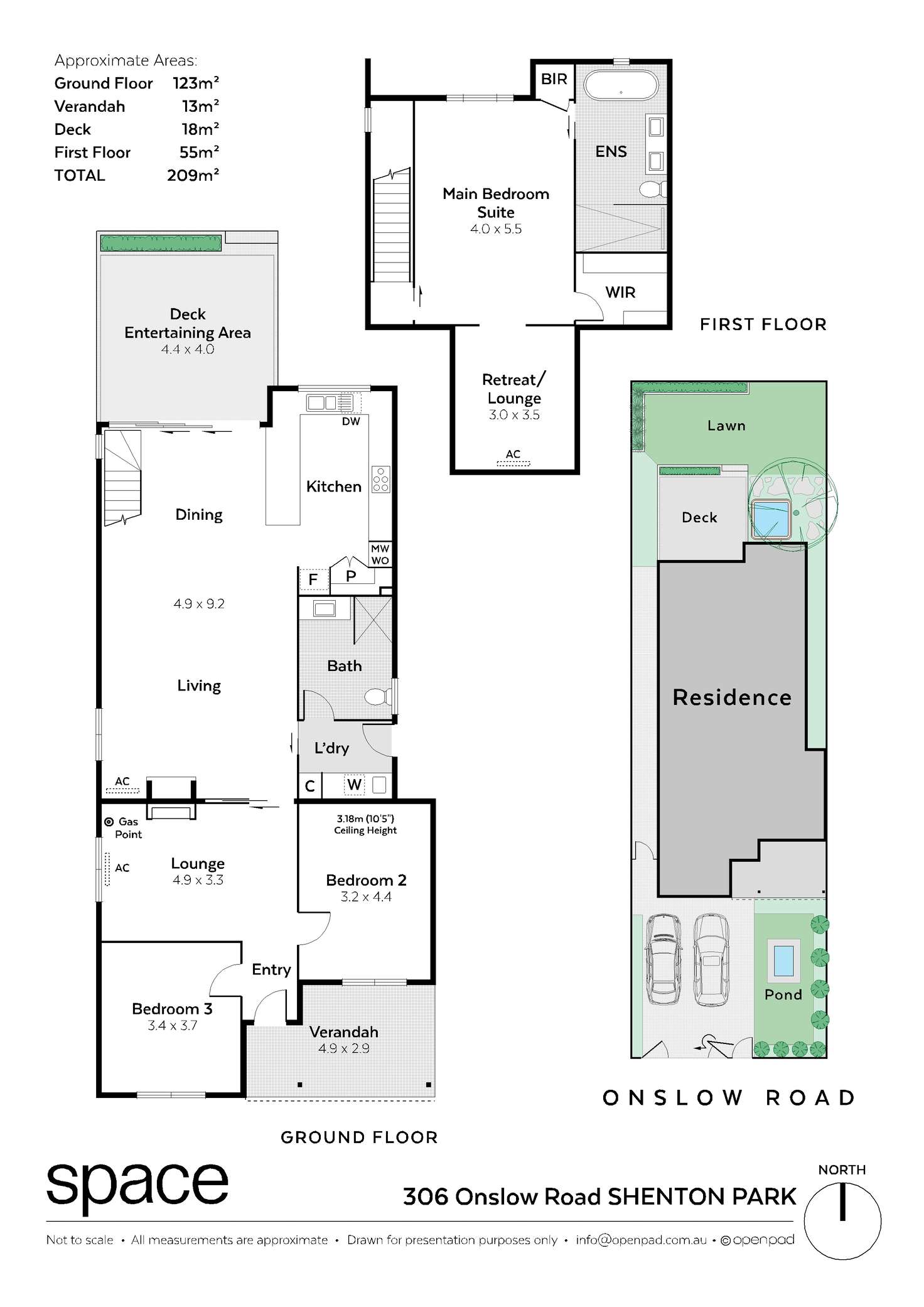 Floorplan of Homely house listing, 306 Onslow Road, Shenton Park WA 6008