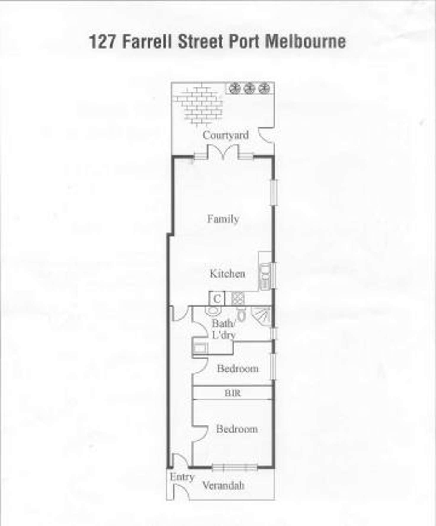 Floorplan of Homely house listing, 127 Farrell Street, Port Melbourne VIC 3207