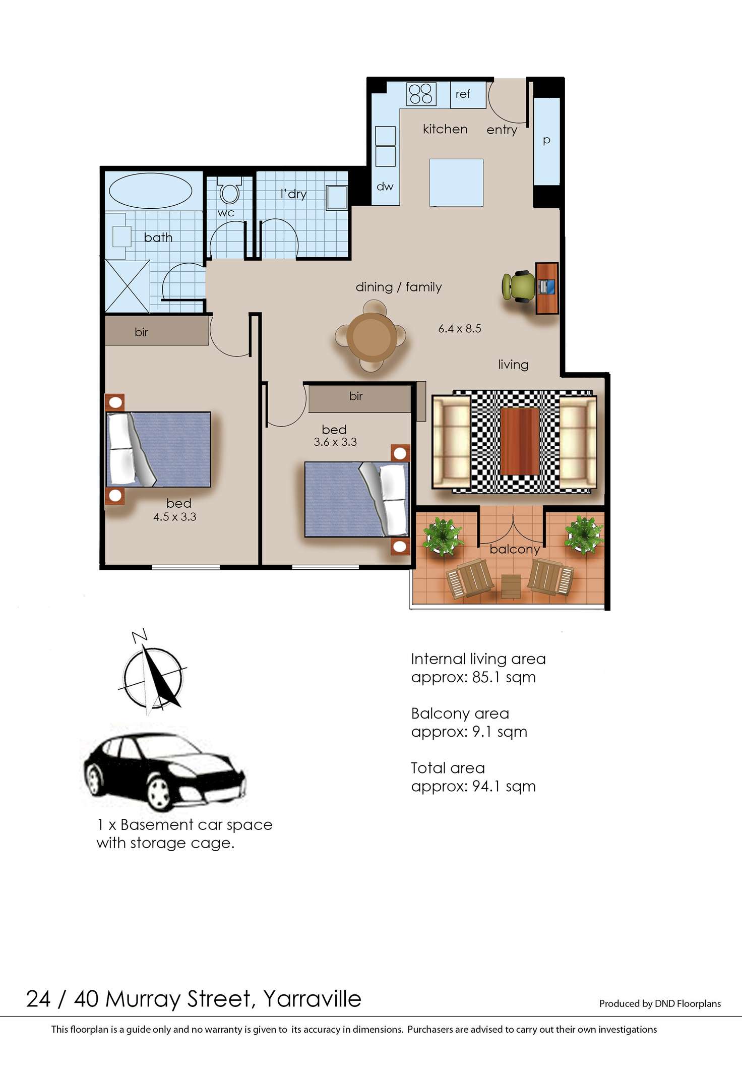 Floorplan of Homely apartment listing, 24/40 Murray Street, Yarraville VIC 3013
