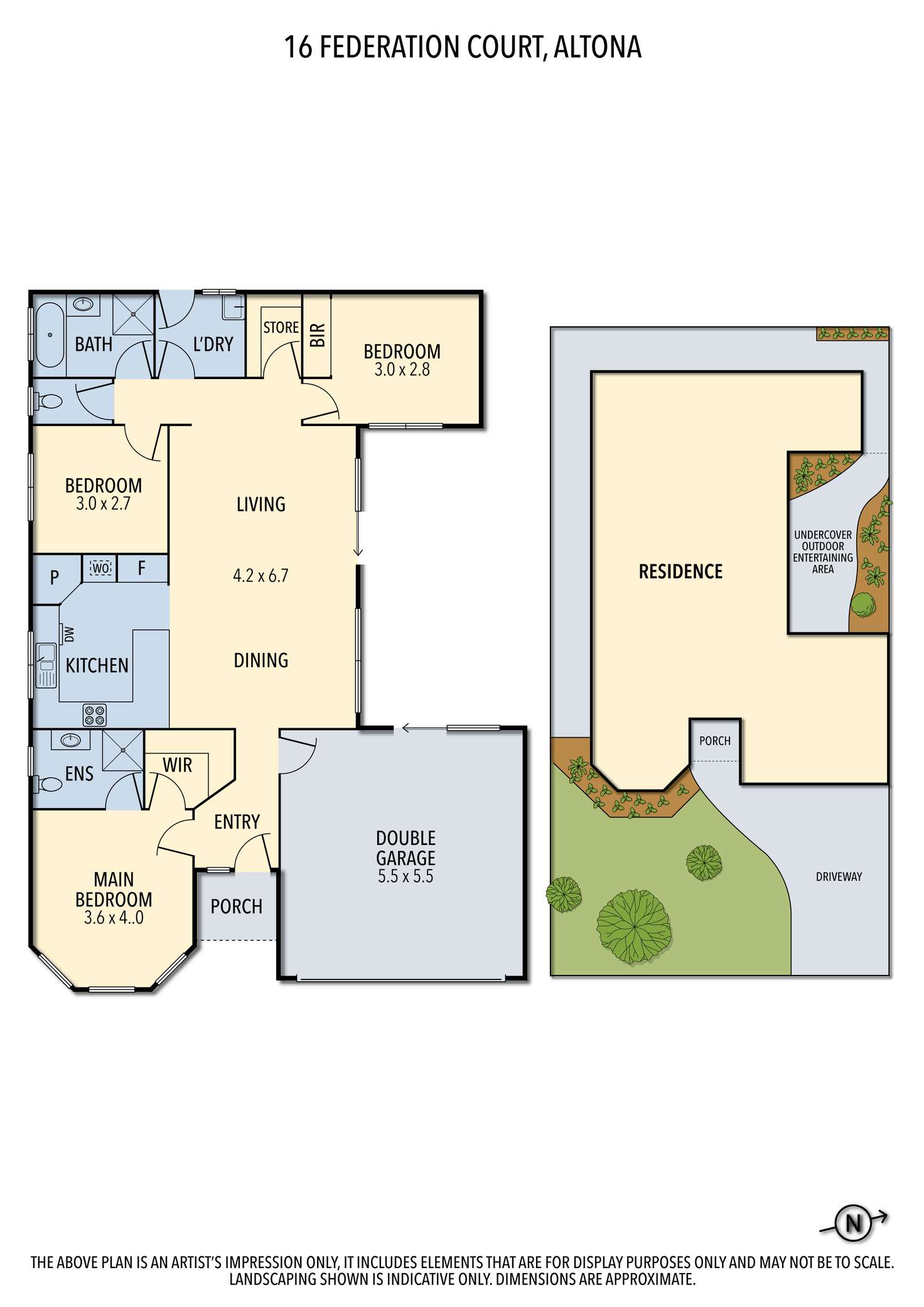 Floorplan of Homely house listing, 16 Federation Court, Altona VIC 3018